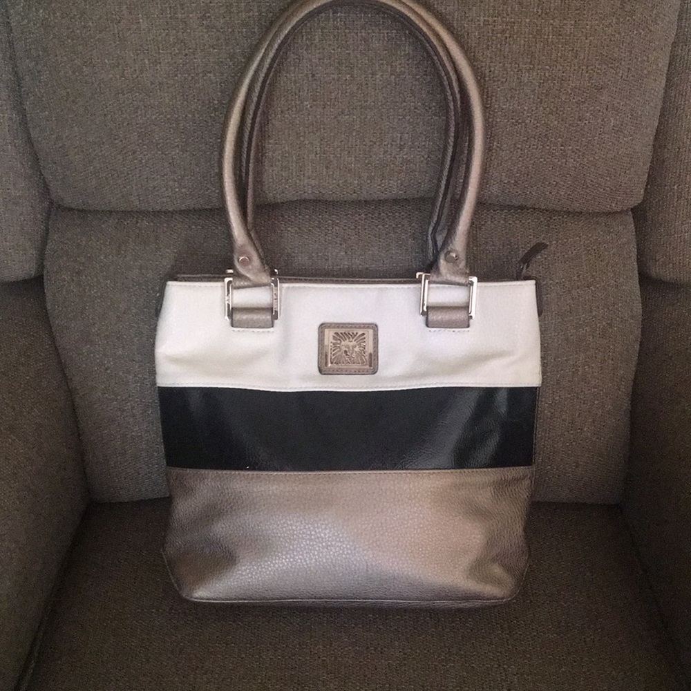 Anne Klein Color Block Handbag